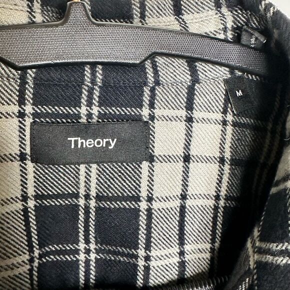 Theory Men's Soft Plaid Sport Shirt - Picture 3 of 4